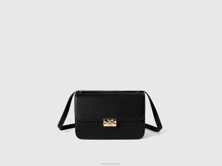 Large Black Be Bag B4BF1565 Benetton Women Black