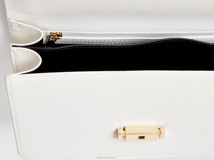 Large White Be Bag B4BF1554 Benetton Women White