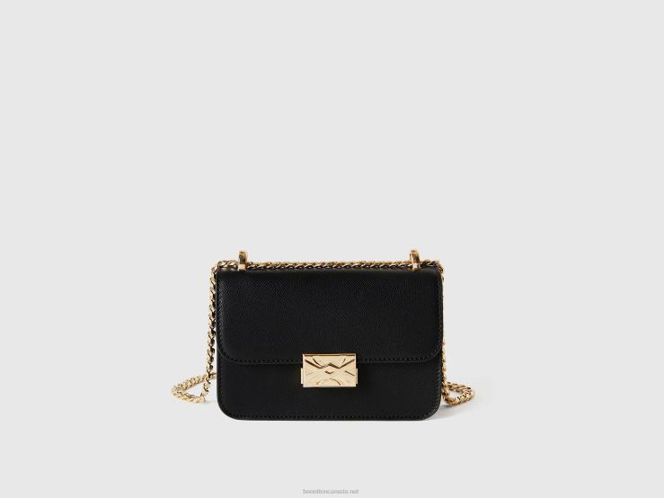 Small Black Be Bag B4BF1563 Benetton Women Black