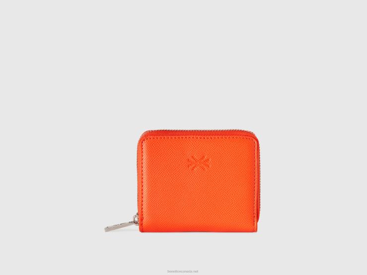 Small Zip Wallet B4BF847 Benetton Women Red