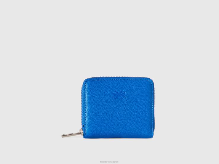 Small Zip Wallet B4BF875 Benetton Women Bright Blue