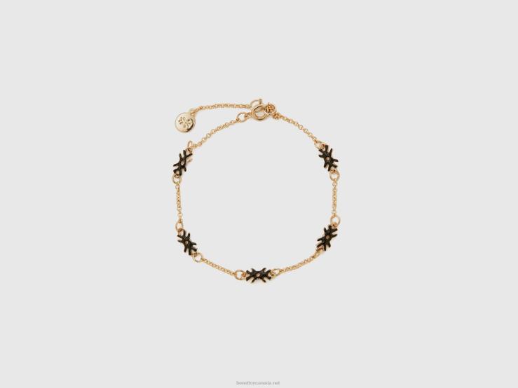 Bracelet With Black Logos B4BF861 Benetton Women Black