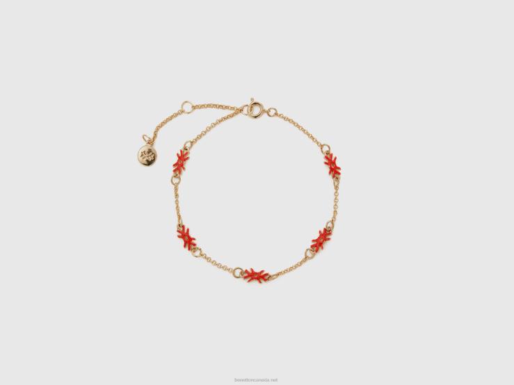 Bracelet With Strawberry Red Logos B4BF838 Benetton Women Strawberry