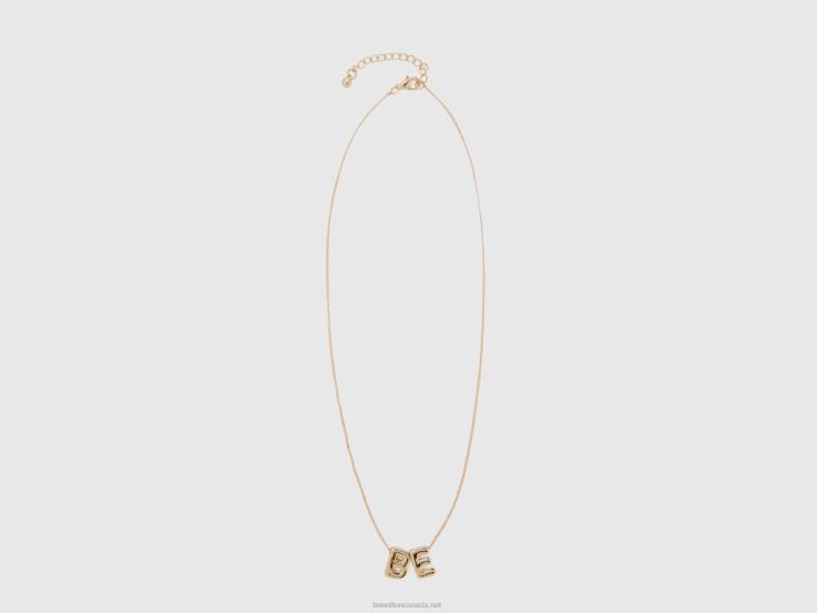 Gold Be Necklace B4BF864 Benetton Women Gold