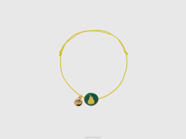 Green Bracelet With Pear Pendant B4BF808 Benetton Women Green