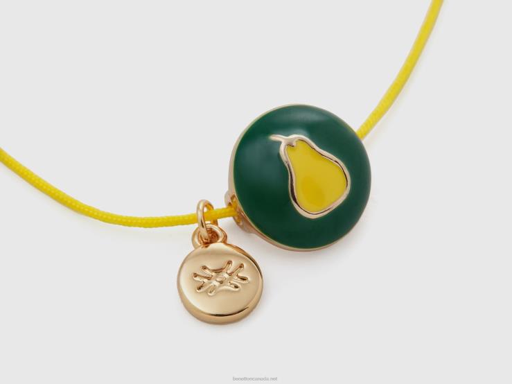 Green Bracelet With Pear Pendant B4BF808 Benetton Women Green