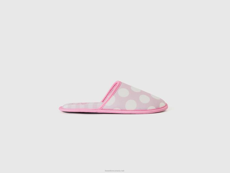 Patterned Slippers B4BF912 Benetton Women Pink