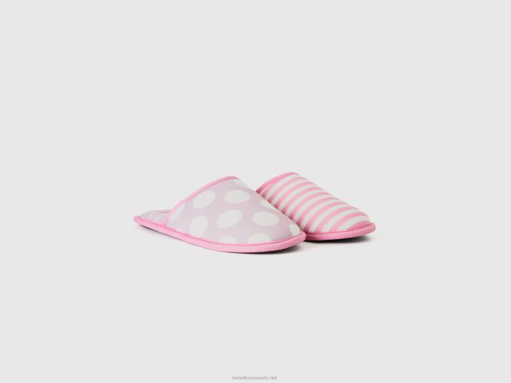 Patterned Slippers B4BF912 Benetton Women Pink
