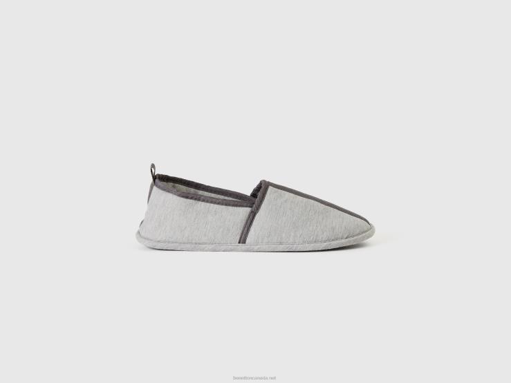 Slippers With Pouch B4BF901 Benetton Women Light Gray