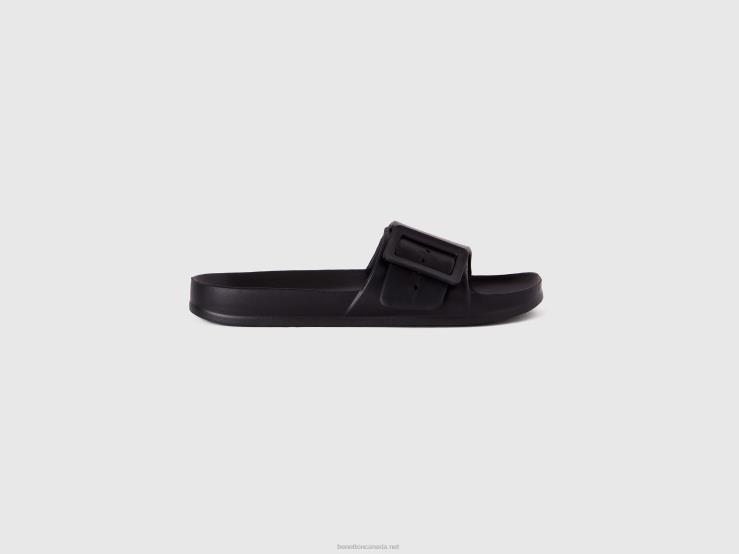 Open Slippers With Band B4BF798 Benetton Women Black