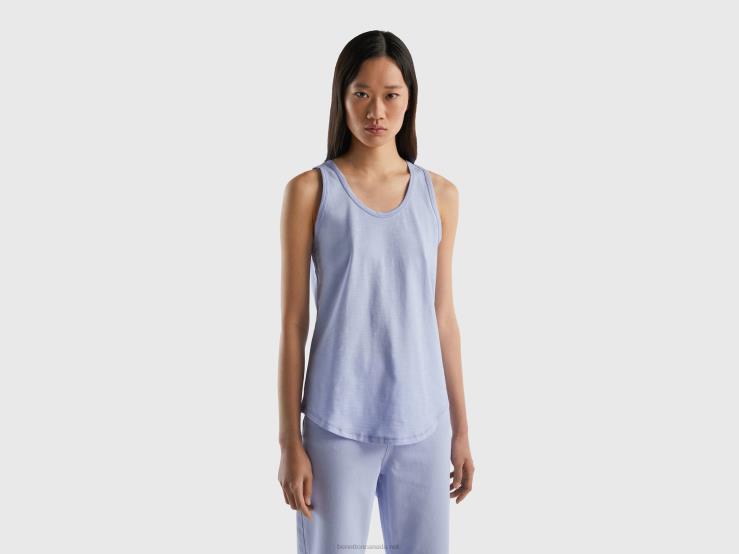 Tank Top In Lightweight Cotton B4BF3846 Benetton Women Lavender