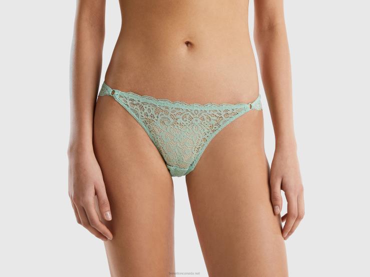 Brazilian Underwear In Lace B4BF972 Benetton Women Green