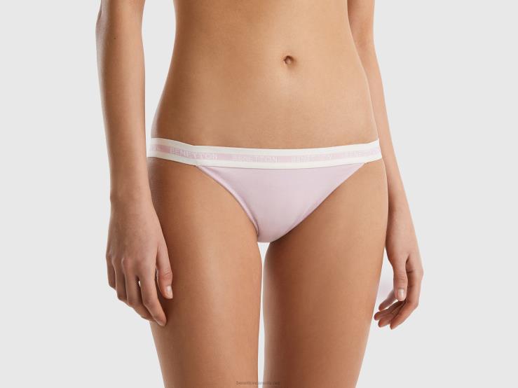 Low-Rise Underwear In Organic Cotton B4BF991 Benetton Women Lilac