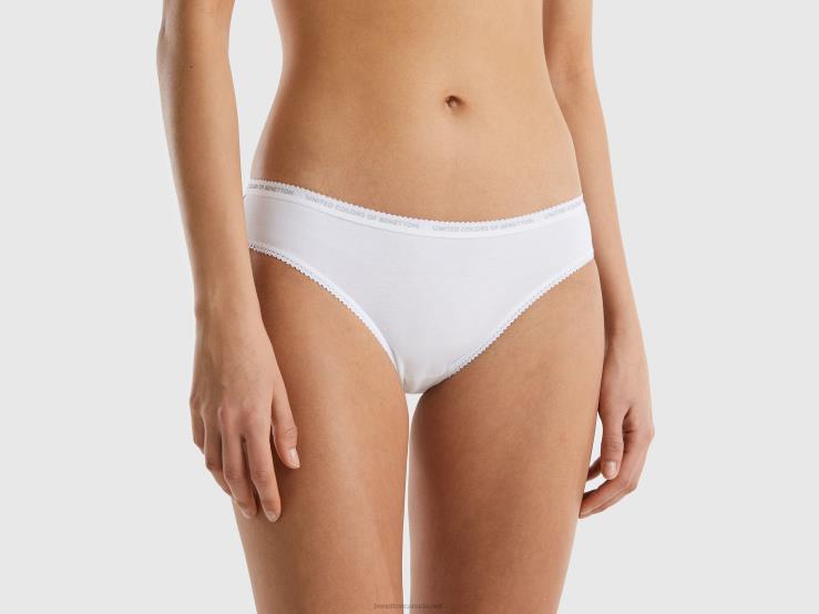 Underwear In Organic Cotton B4BF1067 Benetton Women White