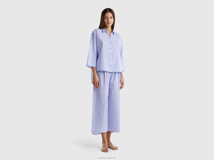 Polka Dot Pyjamas In Cotton B4BF4216 Benetton Women Lavender