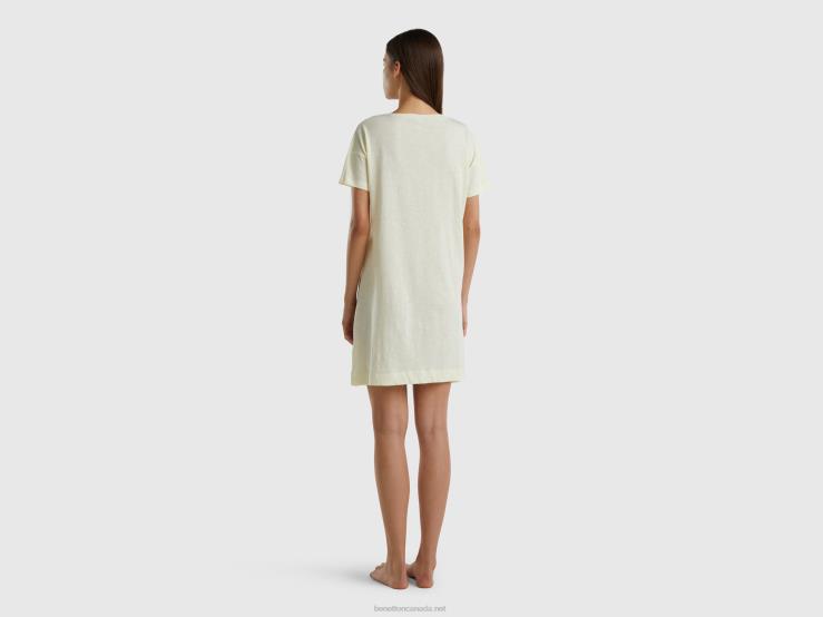 Bugs Bunny & Lola Nightshirt B4BF988 Benetton Women Vanilla