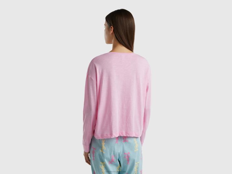 Bugs Bunny & Lola T-Shirt B4BF965 Benetton Women Pink
